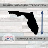 Florida Wood Cutouts for crafts, Laser Cut Wood Shapes 5mm thick Baltic Birch Wood, Multiple Sizes Available Elliefont Styles