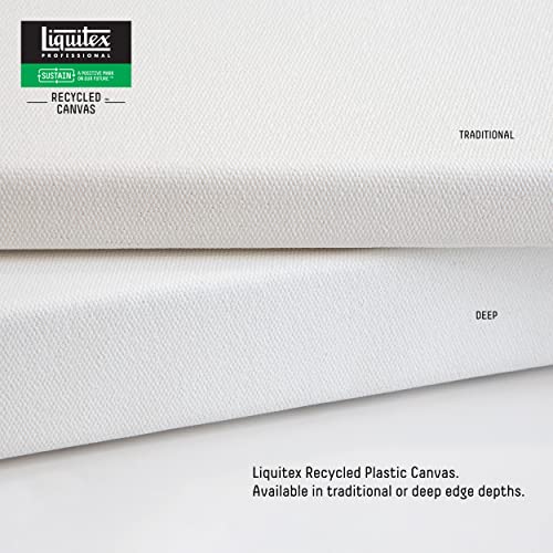 Liquitex Recycled Canvas, Traditional, 8" x 10", White Liquitex