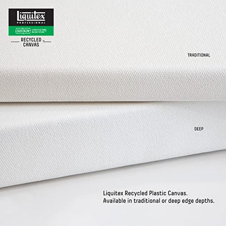 Liquitex Recycled Canvas, Traditional, 8" x 10", White Liquitex