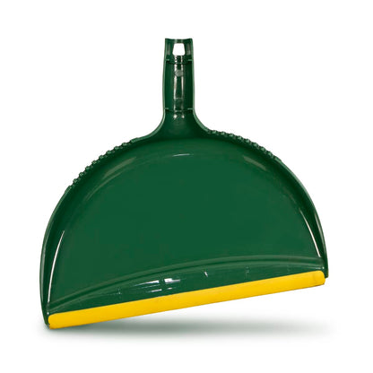 Pine-Sol Jumbo Dustpan, 13.2” | Heavy Duty Dust Pan with Rubber Edge | Clip-On Design Attaches to Standard Broom Sticks, Green - WoodArtSupply