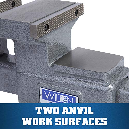 Wilton Reversible Bench Vise, 5-1/2" Jaw Width, 6-3/4" & 10-3/4" Jaw Opening, 3-3/4" Throat (Model 4550R) Wilton