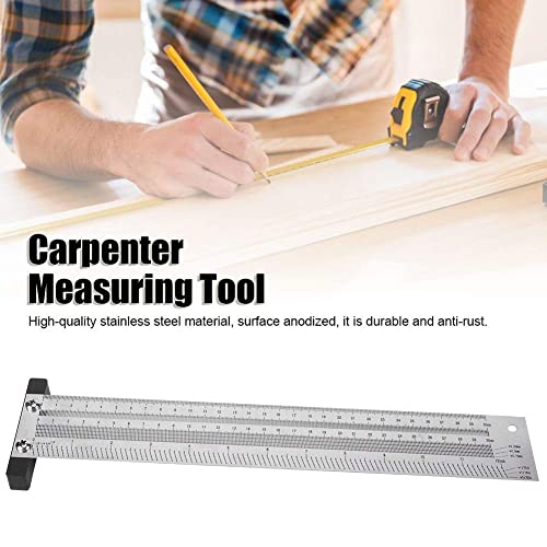 Fafeicy Ultra Precision Marking Ruler, Marking Tool Woodworking Scribing Ruler Woodworking Marking Line Ruler Gauging Tool Engraving Horizontal Lines - WoodArtSupply