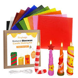 Bingfuego Beeswax Candle Making Kit for kids-12 Colors Beeswax Sheets for Candle Making, Make You own Candle Making kit for Adults, 100% Pure Beeswax Bingfuego