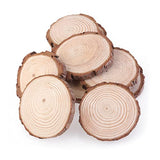 EXCEART 5pcs Wood Cutout Ornament Wood Ornament Wood Slices for Wedding Unfinished Wood Kit Circles Crafts Wedding Centerpiece Wood Shapes Pole Wrap EXCEART