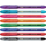 Pentel® R.S.V.P.® Ballpoint Pens, Medium Point, 1.0 mm, Clear Barrel, Assorted Ink Colors, Pack Of 8 Pentel