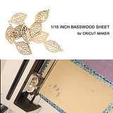 20 Pack Basswood Sheet, 1/16 X 8 X 12 Inch Unfinished Thin Plywood Wood Sheets for DIY Crafts DOMG