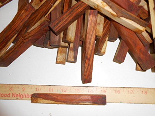 Two-Tone Cocobolo Rosewood Pen Blanks - 25 pcs - 3/4" x 3/4" x 5" Diamond Tropical Hardwoods