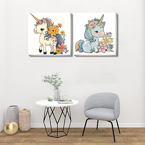 2 Pack Framed Paint by Numbers for Kids Ages 8-12,Easy Acrylic Paint by Number for Adults Beginners Canvas,Cartoon Animals Paint by Number for Kids - WoodArtSupply