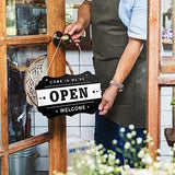 Large Rectangle-Shaped Wooden Welcome Door Sign to Paint 10Pcs, DIY Blank Unfinished Wood Ornament for Crafts Hanging Decorations, Halloween Sophena