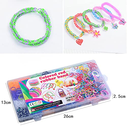 FUNZBO 15000+ Rubber Band Bracelet Kit - 28 Colors Rubber Band Bracelet  Making Kit, Loom Bracelet Making Kit, RubberBand Bracelets Kit, Gifts for