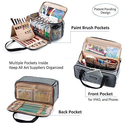 Acrylic Paint Storage, Paint Organizer and Storage, Art Supply Organizer, Art Tote Bags, Craft Paint Storage, Paint Brush Holder, Paint Tube Storage SFYBYHEART