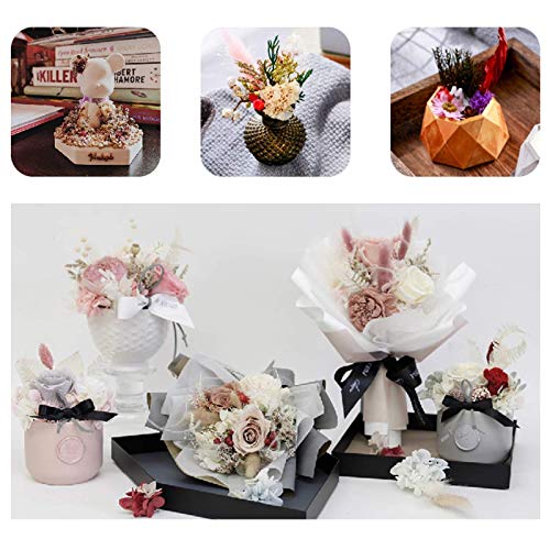 4 Packs Real Natural Dried Flowers for Making Mobile Phone Case Candle Handmade Crafts Epoxy Resin Pendant Necklace Jewelry DIY Accessories,Mixed QUALLON