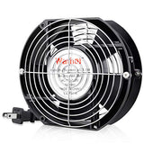 Wathai AC 110V 120V Axial Fan Big Airflow High Speed Dual Ball 172mm x 150mm x 51mm for DIY Cooling Ventilation Exhaust Projects For Server Wathai