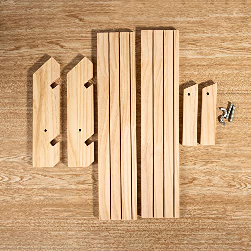 Eiyye Wood Desktop Display, Ring Earring Large Capacity Jewelry Display Stand, Figure Display Stand Craft Showing Organizer Tray For Retail Display - WoodArtSupply