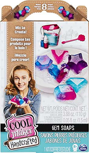 Cool Maker, Handcrafted Gem Soaps Activity Kit, Makes 8 Soaps, for Ages 8 & Up Cool Maker