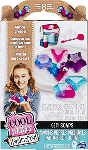 Cool Maker, Handcrafted Gem Soaps Activity Kit, Makes 8 Soaps, for Ages 8 & Up - WoodArtSupply