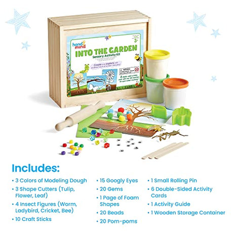 hand2mind Into The Garden Sensory Activity Kit, Loose Parts Play Materials, Fine Motor Skills Toys, Sensory Play, Toddler Sensory Bin, Montessori hand2mind