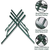Kapler Log Sawhorse For ChainSaw, Foldable Steel Wood Saw Horse With Notched Sawtooth And Wood Log Fixed Spring, Supporting Weight 150 Lbs Kapler
