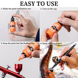 Airbrush Paint Set - 26 Colors Airbrush Paint, Ready to Spray, Water Based Acrylic Airbrush Paint Kit for Metal, Plastic Models, Leather - 0.7fl oz SigWong