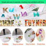 Alphabet Resin Silicone Casting Molds Kits DIY Molds Set with Letter Number Resin Molds, Tools, Metal Accessories and Dried Pressed Flowers for DIY ZYNA