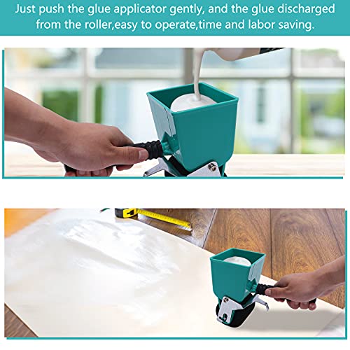 Msfullsea Portable Glue Applicator Roller 180ml Glue Roller Woodworking DIY Handheld Adhesive Roller with Flow Control Switch (3in) Msfullsea