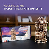 UGEARS Tourbillon Table Clock Kit - Sky Watcher 3D Wooden Puzzles Mechanical Clock Kit Idea DeskWood Clock Kits to Build - 3D Puzzles Model Kits for UGEARS