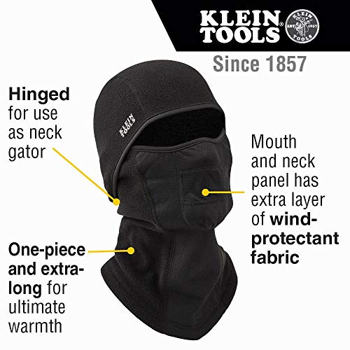 Klein Tools 20 oz. Tumbler with Flip-top Lid + Wind Proof Hinged Balaclava Klein Tools