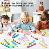 Shuttle Art Shimmer Dot Markers, 15 Glitter Colors Washable Markers for Toddlers,Bingo Daubers Supplies Kids Preschool Children, Non Toxic Shuttle Art
