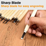 Wood Carving Tools Kit-Premium12pcs SK5 Hand Carving Tools Set,Professional Carving Kits for Beginners, Perfect Carving Knife Set for Carving CarClothes