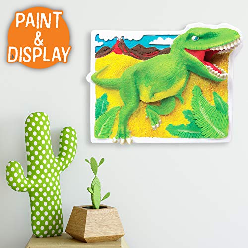 Made By Me Dino Wall Art, 3D Wall Hanging, Resin, T-Rex, Dinosaur, Acrylic Paint by Horizon Group USA Made By Me