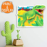 Made By Me Dino Wall Art, 3D Wall Hanging, Resin, T-Rex, Dinosaur, Acrylic Paint by Horizon Group USA Made By Me