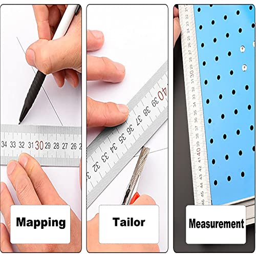 Utoolmart Right Angle Ruler, Framing Square Ruler, 150 x 300mm Stainless Steel, L Shape Ruler, Framing Ruler, Try Square Ruler Tools for Carpenter Utoolmart