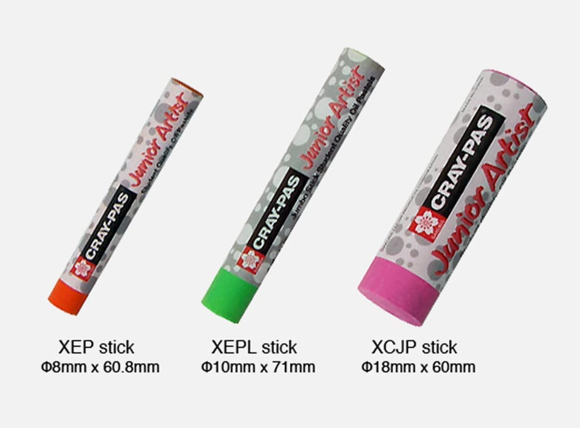 SAKURA Cray-Pas Junior Artist Oil Pastel Set - Soft Oil Pastels for Kids & Artists - 50 Sticks SAKURA