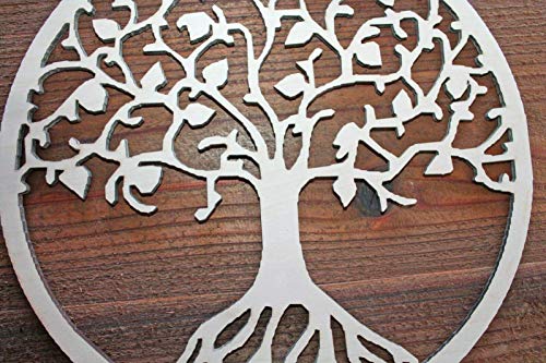 Tree of Life w/Leaves 1/8" Thick Unfinished Wood Cutout Cut out Shape Ready to Paint Various Sizes Texan Wood Crafts