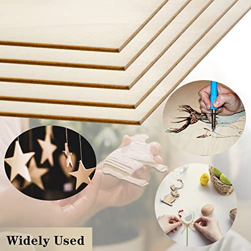 GDGDSY Basswood Sheets 12 x 12 Inch Unfinished Balsa Wood Sheets for Laser Cutting, Drawing Painting, Wood Engraving, etc.(10 PCS) GDGDSY