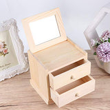 EXCEART 3- Tier Wooden Jewelry Storage Box is a practical and beautiful decoration for your home. EXCEART