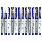 ARTEZA Disposable Fountain Pens, Pack of 12, Medium 0.9-mm Nib, Smooth-Writing Quick-Drying Blue Ink Pen, Art Supplies for Professionals, Students, ARTEZA