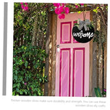 BESPORTBLE 5pcs Wooden Blank Hanging Tag Unfinished Wood Cutout Wooden Log Slices Wooden Rounds Board DIY Wooden Door Plaque Xmas Wall Plaque Tree BESPORTBLE