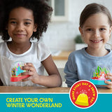 Dan&Darci Snow Globe Making Kit for Kids - Make Your Own Water Globes Kits - Kid Christmas Stocking Stuffers Craft Activities for Age 3 4 5 6 7 8 9 - Dan&Darci