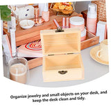 Ciieeo 1pc Pirate Treasure Chest Wooden Box The Ordinary Kit Earring Storage Organizer Letter Decor Chest Ciieeo