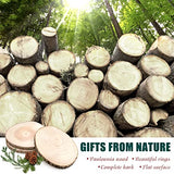 ZYNERY 3 Pcs Wood Slices for Centerpieces 13-15 Inches, Unfinished Wood Rounds Rustic Wedding Decor, Natural Paulownia Wood Centerpieces for Tables, ZYNERY