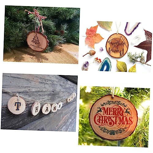 VILLCASE 40 Pcs Mothers Day Crafts for Kids Ornament Craft Kit DIY Kits DIY Ornament Kit Unfinished Wood Crafts Handmade Jewelry Craft Ornaments Wood VILLCASE