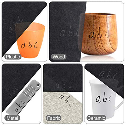 TUPARKA 120 Sheets Carbon Copy Paper with Embossing Stylus 5PCS Black Transfer Paper Tracing Paper for Wood Tracing Tattoo Stencil Copy Accessory