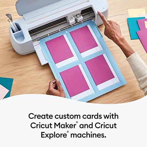  Cricut Cutaway Cards R40, Intricately Design Birthday Cards,  Thank You Cards, Custom Greeting Cards, Holographic Backer, Compatible with  Cricut Joy/Maker/Explore Machines, Pastel Sampler (12 ct)