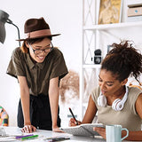 ARTEZA Journal Gift Set, 6 x 8 Inches, 96-Sheet Notebook with Double-Sided Lined Paper and 1 Black Ink Pen, Black and White Design, Office Supplies ARTEZA