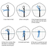 Mushroom Family Latch Hook Rug Kits Cross Stitch Latch Hook Cushion kit Tapertry Embroidery Craft Kits for Beginners DIY Latch Hook Rug Kit Mat WoodArtSupply