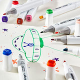 KINGART, Chisel & Fine Tip, Alcohol-Based Ink, Storage Case Double-Ended Sketch Markers, Assorted 60 Piece KINGART