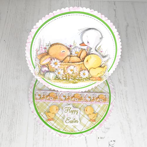 Katy Sue Spring & Easter Paper Tole 3D Die Cut Decoupage Pack. Contains 12 Die-Cut Sheets in Letter Size (4 Designs, 3 Copies of Each Design) - for Katy Sue