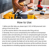 Inline Mini Air Drill with a 3/8 Keyless Chuck,20000rpm High Speed Straight Pneumatic Drill Set Power Reversible Air Drilling Tool Yunseity