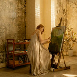 MEEDEN Art Painting Easel, Beech Wood Studio Easel 53" to 91" H, Holds Canvas Up to 78", Large Professional H-Frame Easel Stand with Storage Tray, MEEDEN